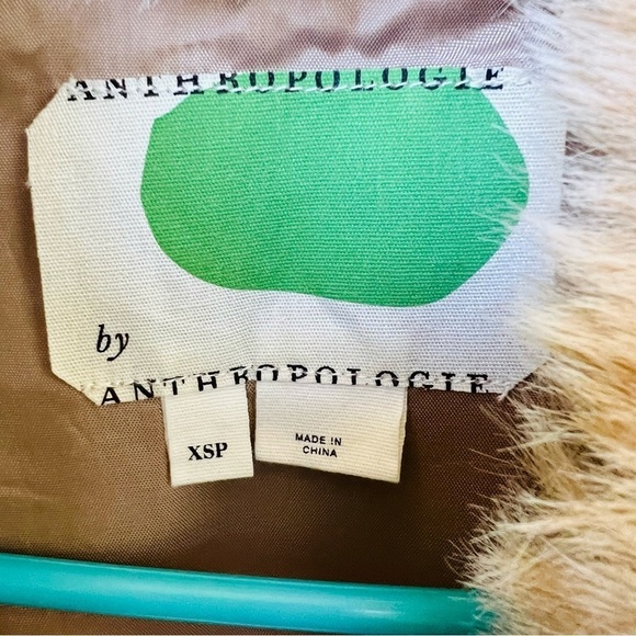 ANTHROPOLOGIE MIXED MEDIA FAUX FUR VEST PATCHWORK SIZE SMALL - Picture 10 of 11